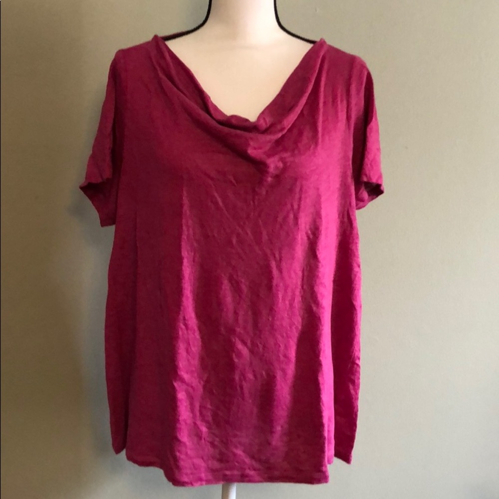 Maeve by Anthropologie open back linen top